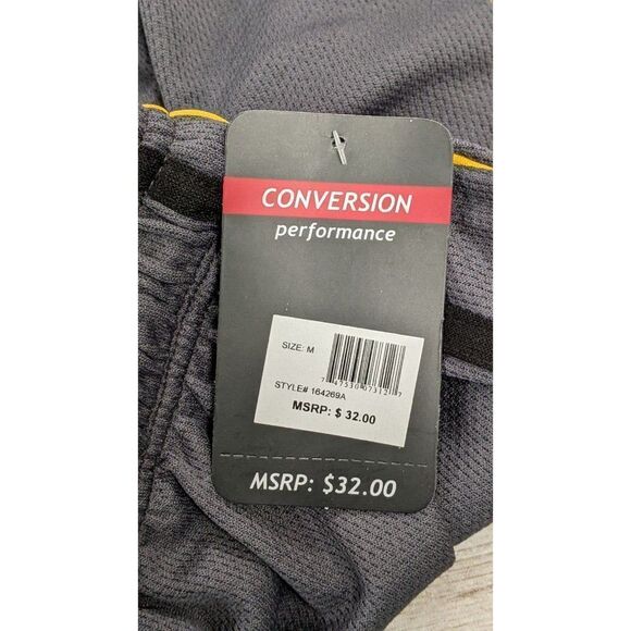 Conversion Performance Mens Size Medium Gray Elastic Waist Athletic Shorts - Picture 8 of 8